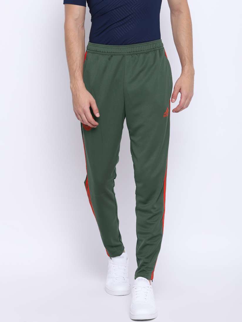 Buy ADIDAS Men Olive Green FC Bayern Slim Fit Football Track Pants Track Pants for Men 7343012 Myntra