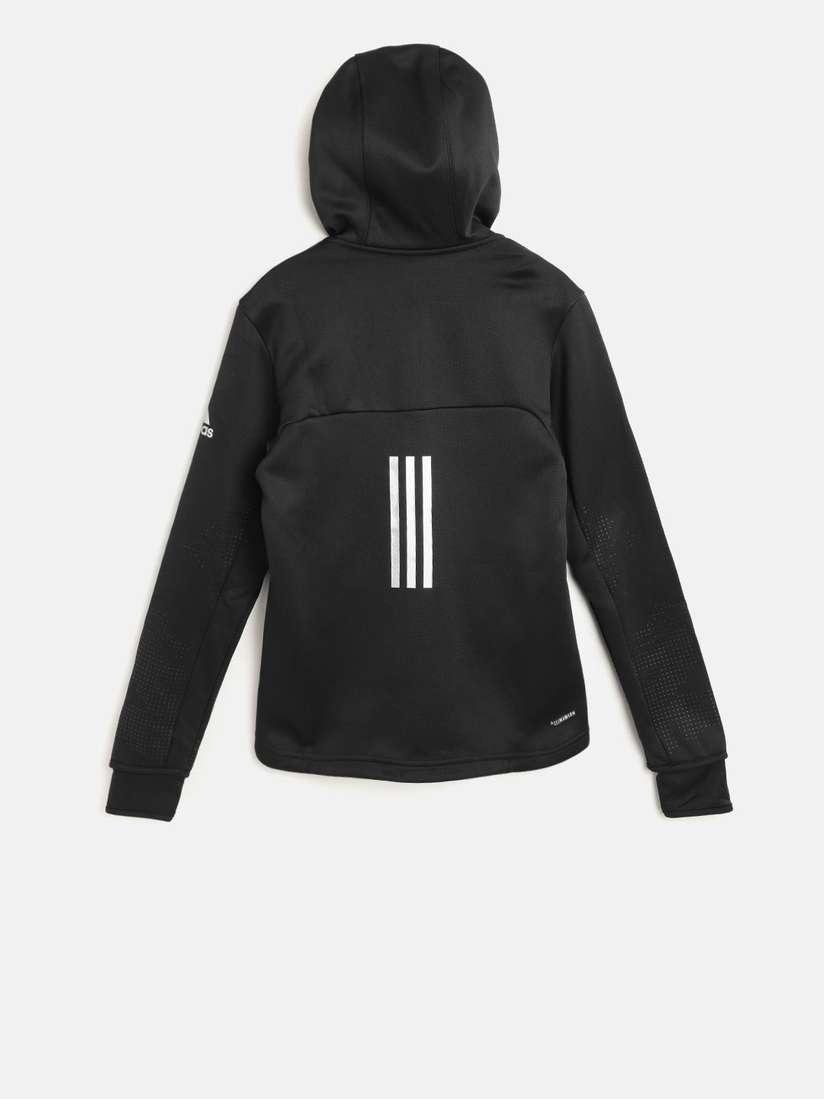 Jacket Ladies Black Adidas Hoodie ADIDAS Girls Black YG Full Zip