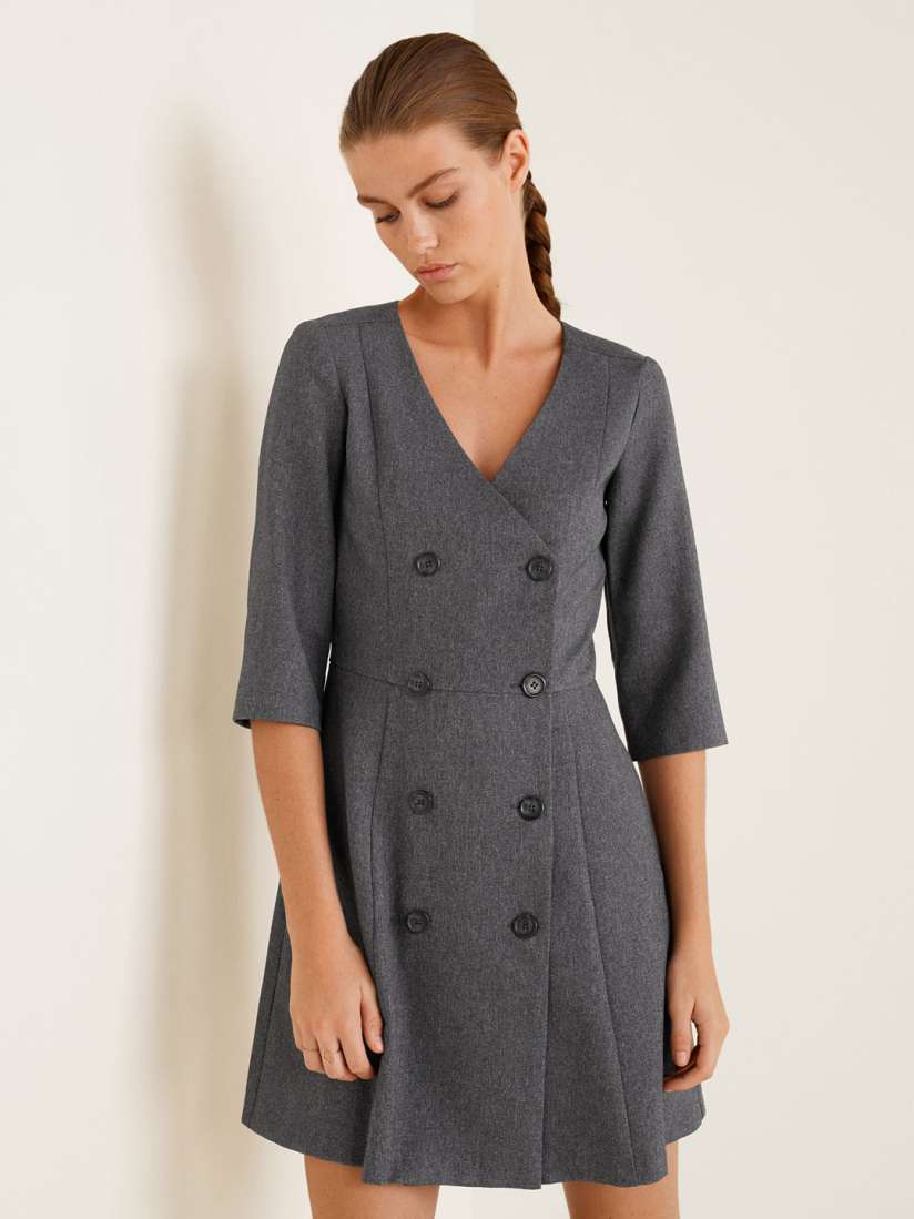 Mango wrap dress sales