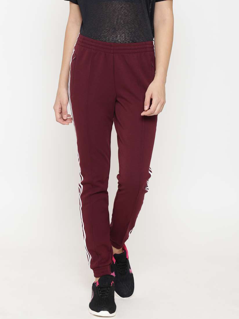 Buy ADIDAS Originals Women Burgundy Solid Slim Fit CLRDO SST Joggers Track Pants for Women 7371557 Myntra