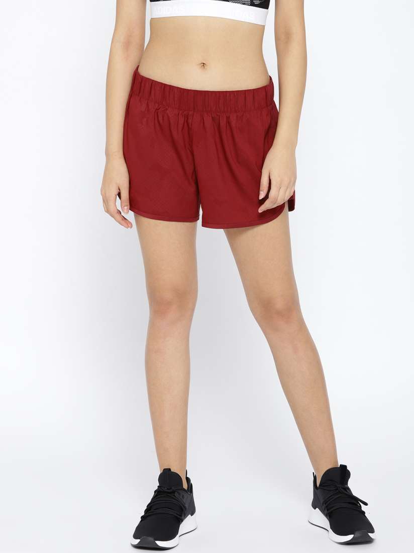 Buy ADIDAS Women Rust Red Printed M10 Icon Running Shorts Shorts for Women 7371561 Myntra