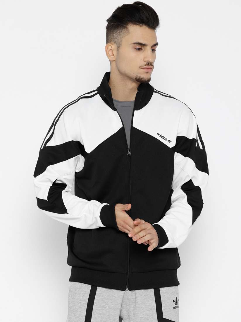 Buy ADIDAS Originals Men Black White PALMESTON TT Solid Bomber Jacket Jackets for Men 7371590 Myntra