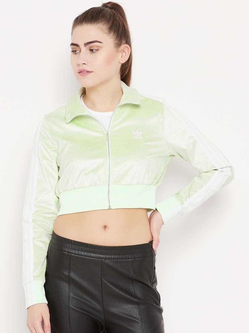 Buy ADIDAS Originals Women Lime Green Solid Track Jacket Jackets for Women 7371596 Myntra