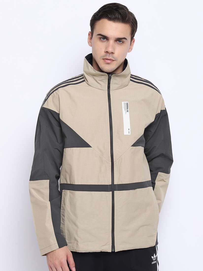 Buy ADIDAS Originals Men Khaki Black NMD Colourblocked Sporty Jacket Jackets for Men 7371655 Myntra