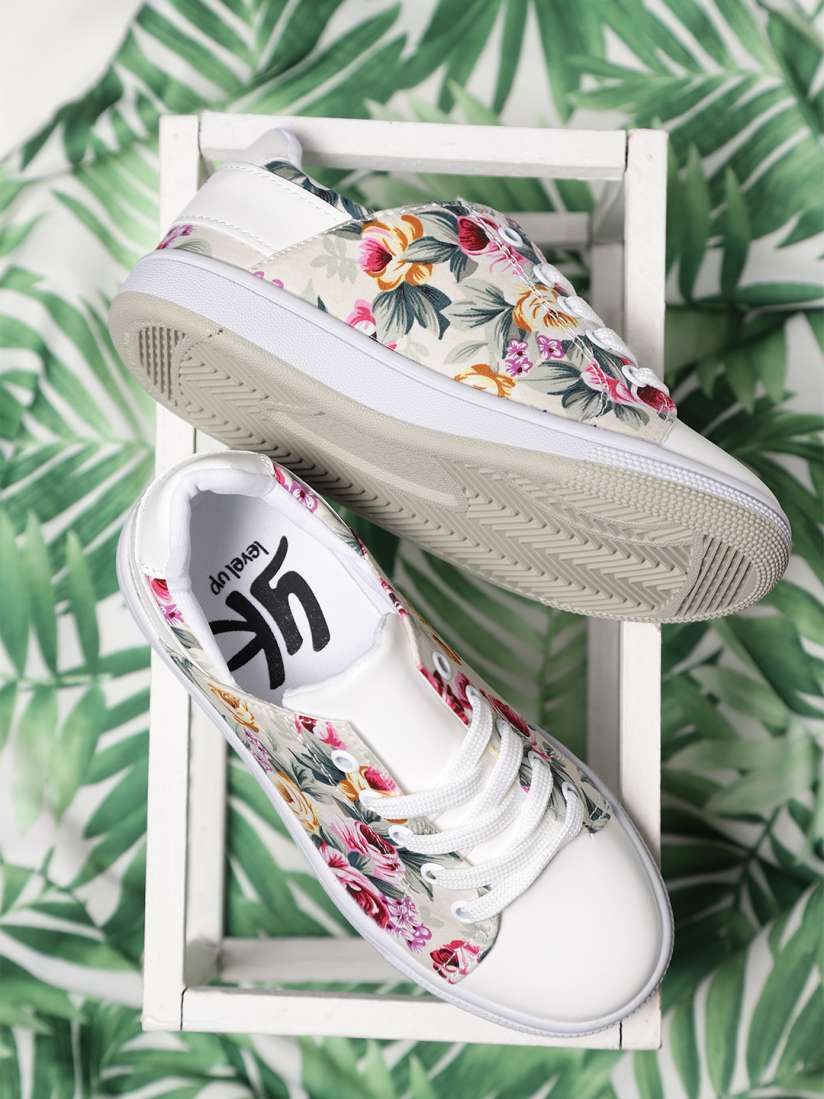 White shoes for girls myntra on sale