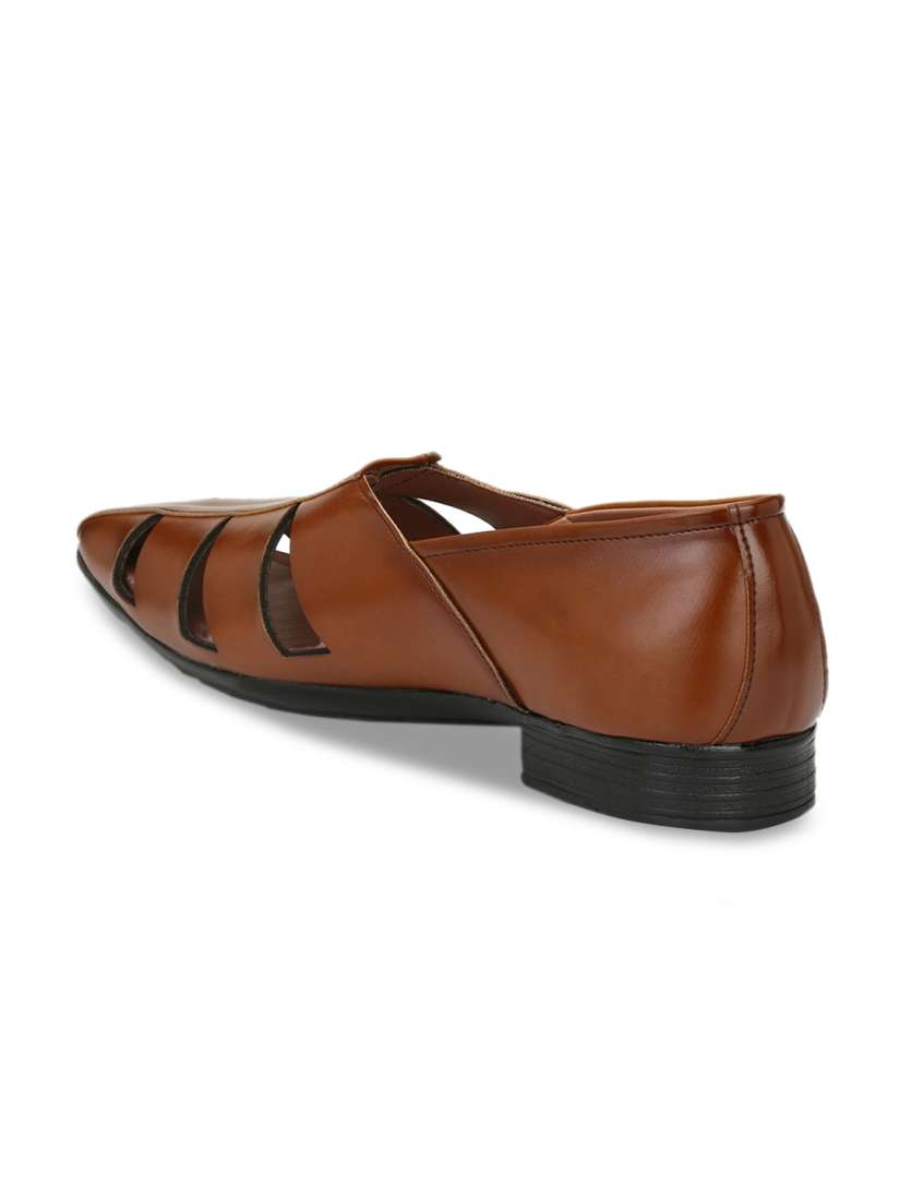 Buy SHOEGARO Men Tan Shoe Style Sandals Sandals for Men 7373045 Myntra