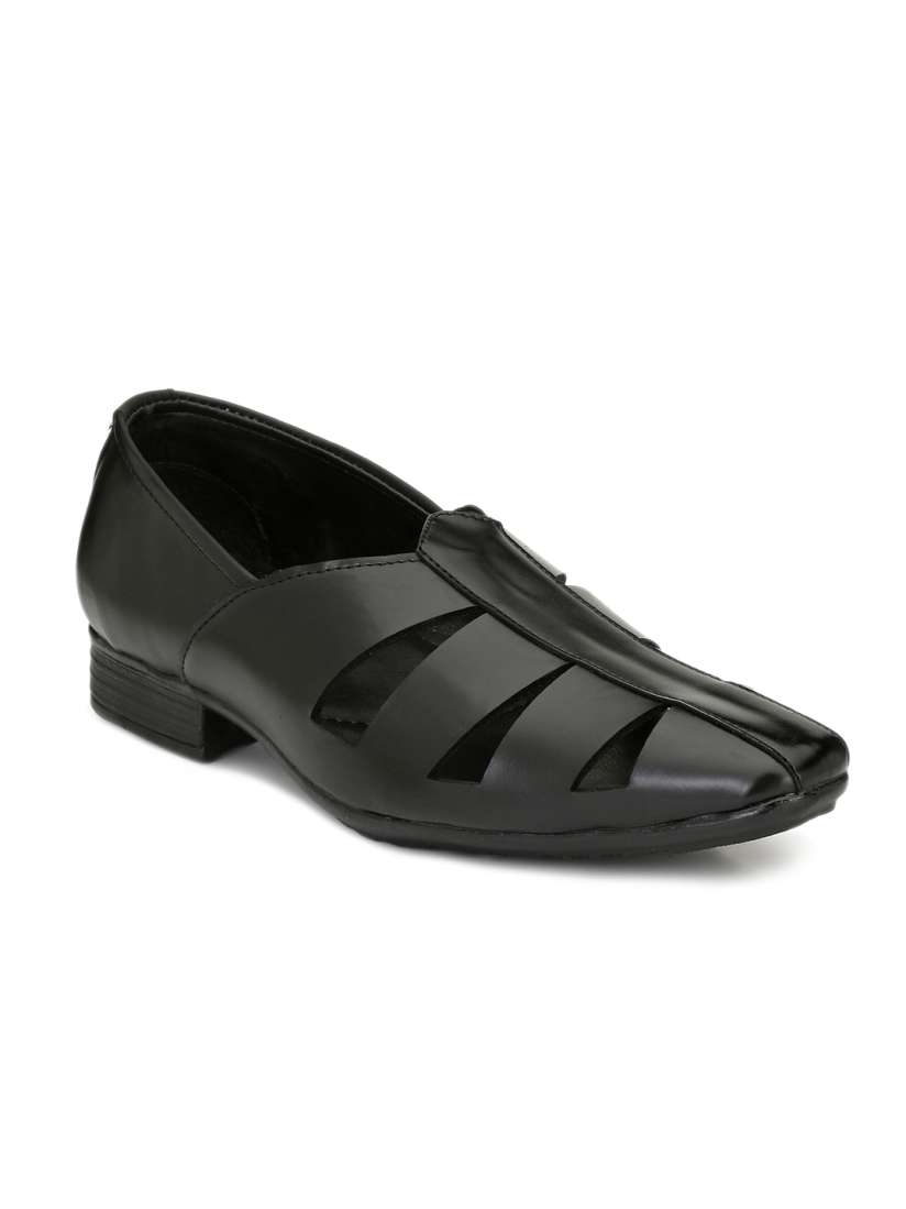 Buy SHOEGARO Men Black Shoe Style Sandals Sandals for Men 7373048 Myntra