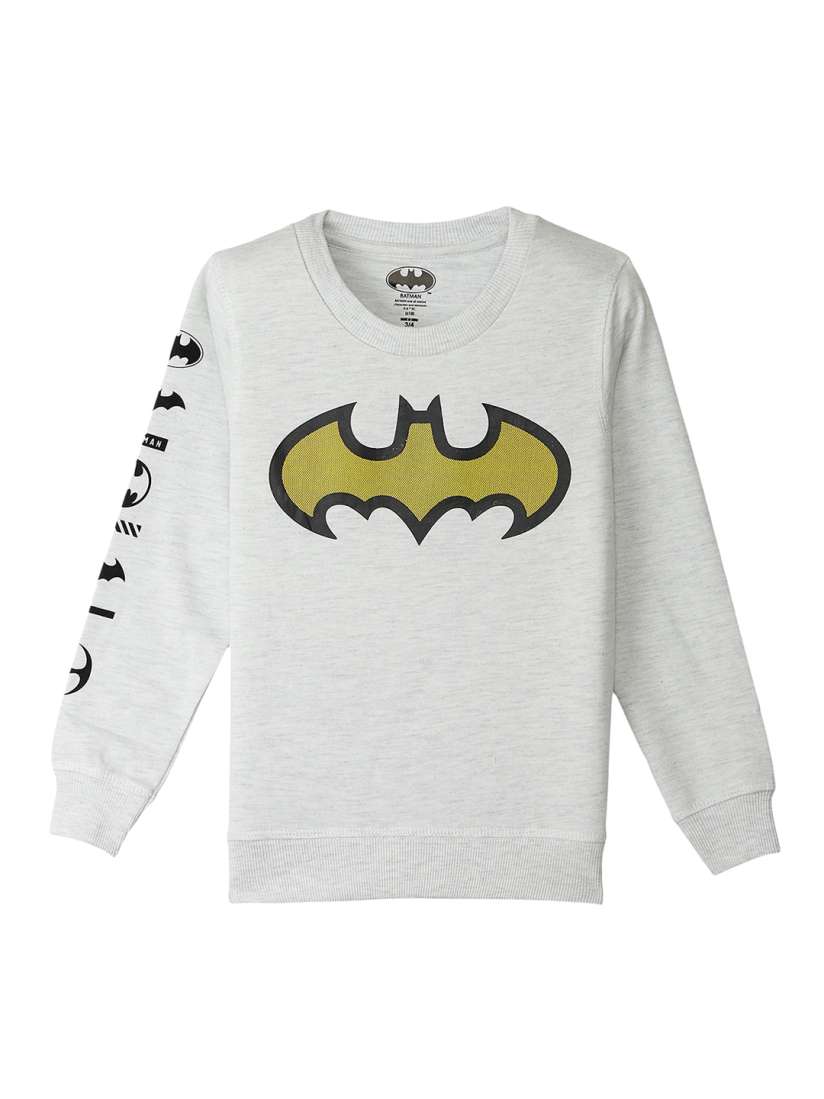 Buy Kids Ville Batman featured Grey Sweatshirt for Boys Sweatshirts for Boys 7386644 Myntra