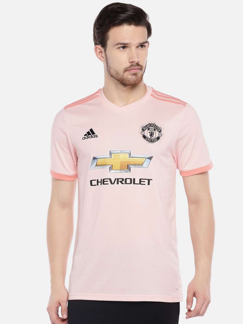 Buy ADIDAS Men Pink Manchester United FC Away Printed Football Jersey Tshirts for Men 7401157 Myntra