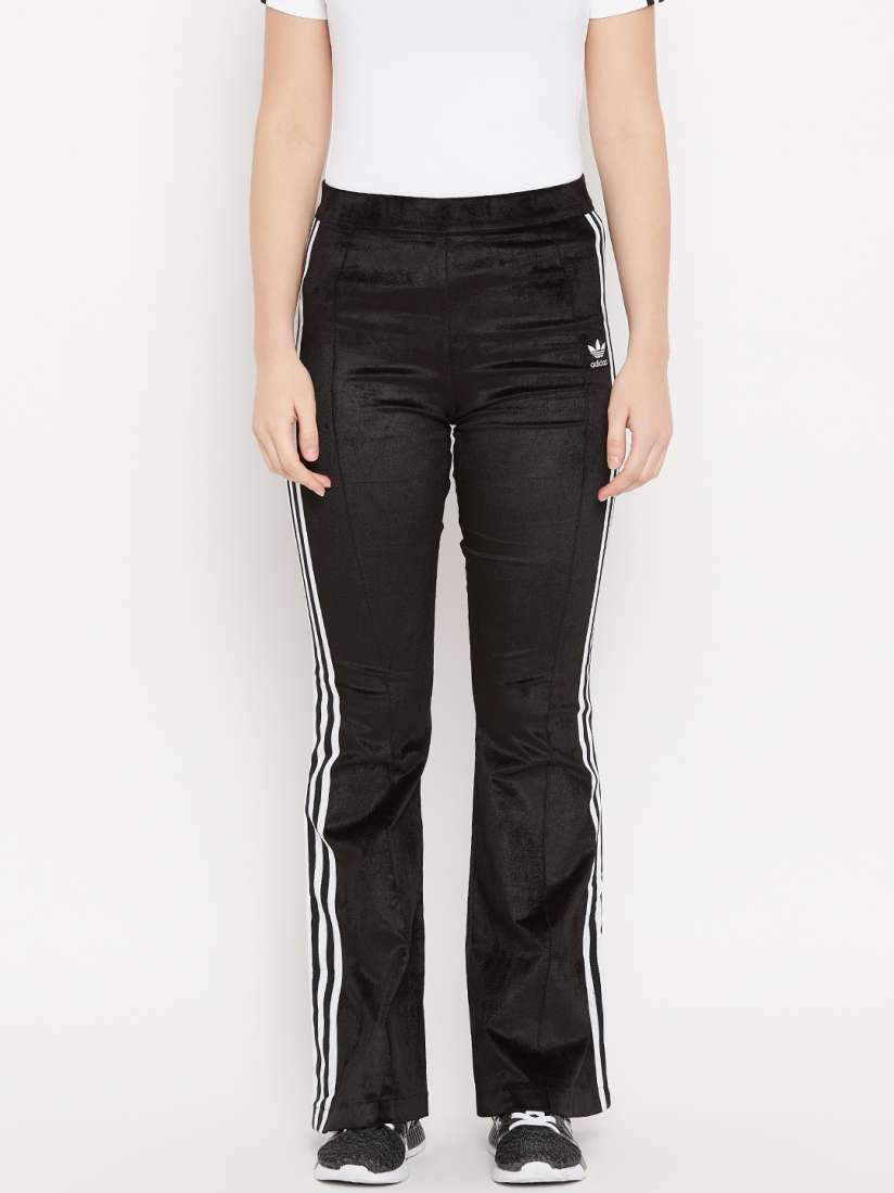 Buy ADIDAS Originals Women Black Flared Solid Track Pants Track Pants for Women 7401305 Myntra
