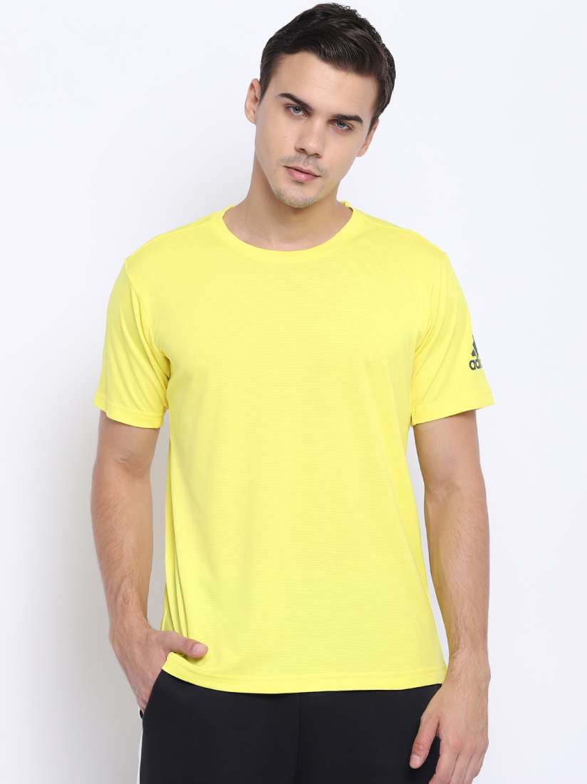 Buy ADIDAS Men Yellow Freelift Climachill Training T Shirt Tshirts for Men 7401418 Myntra