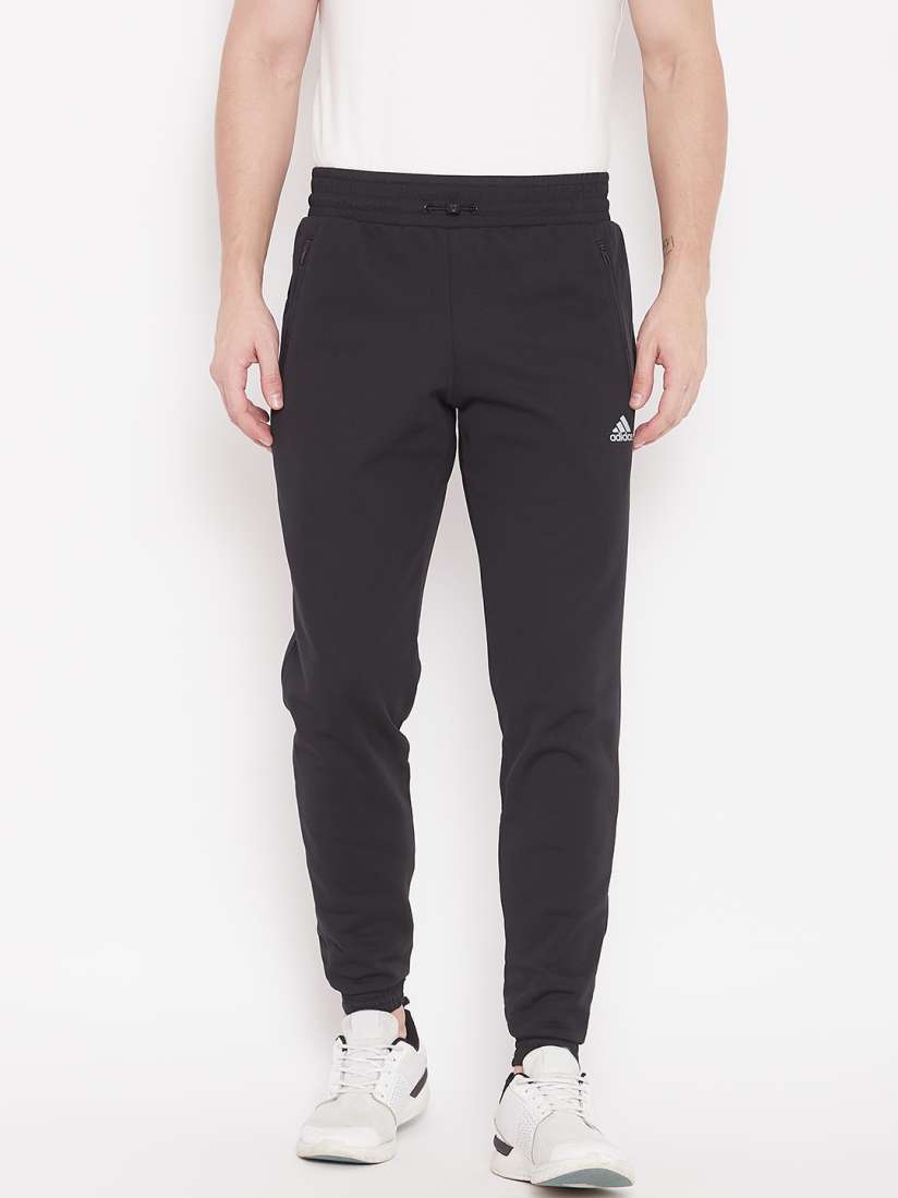 Buy ADIDAS Men Black Self Design ID Climaheat Stadium Joggers Track Pants for Men 7401473 Myntra