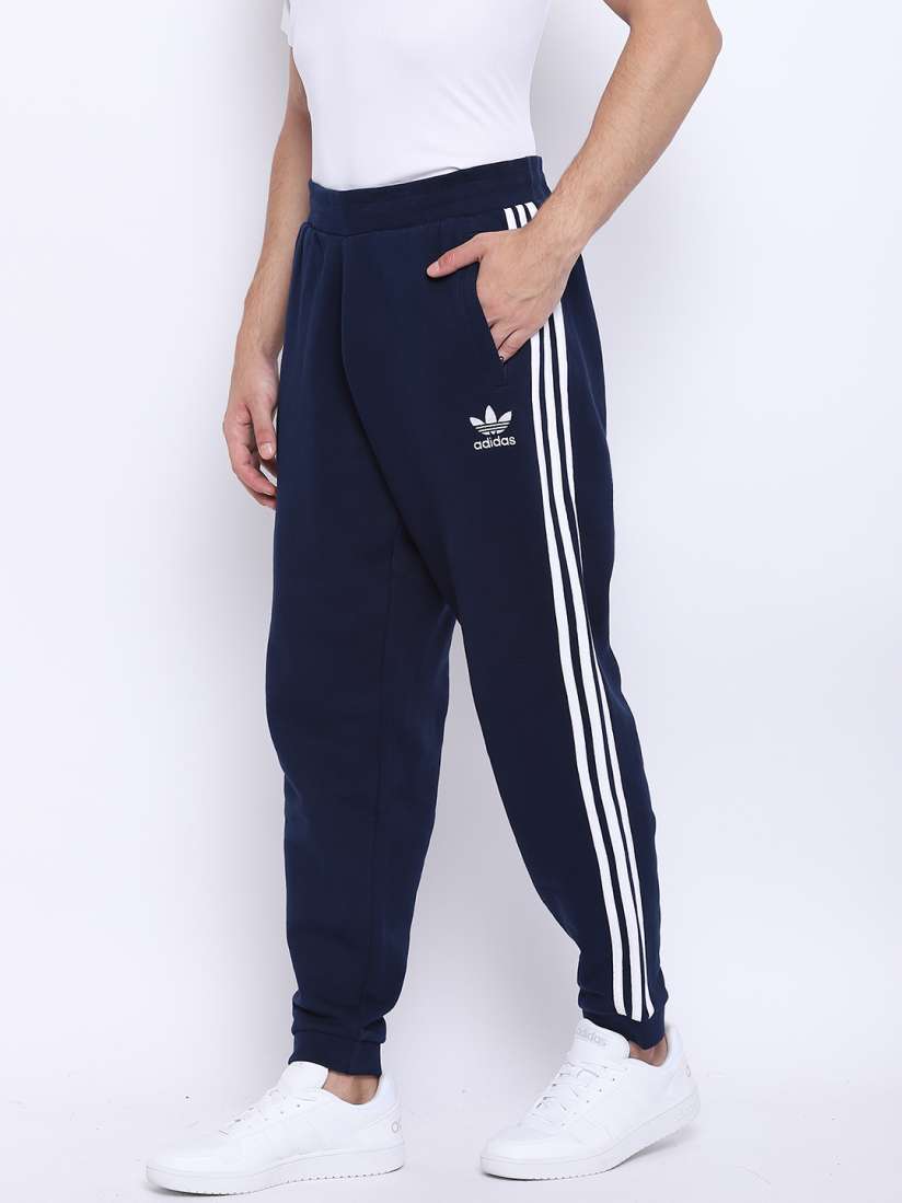 Buy ADIDAS Originals Men Navy Blue 3 Striped Solid Joggers Track Pants for Men 7402761 Myntra
