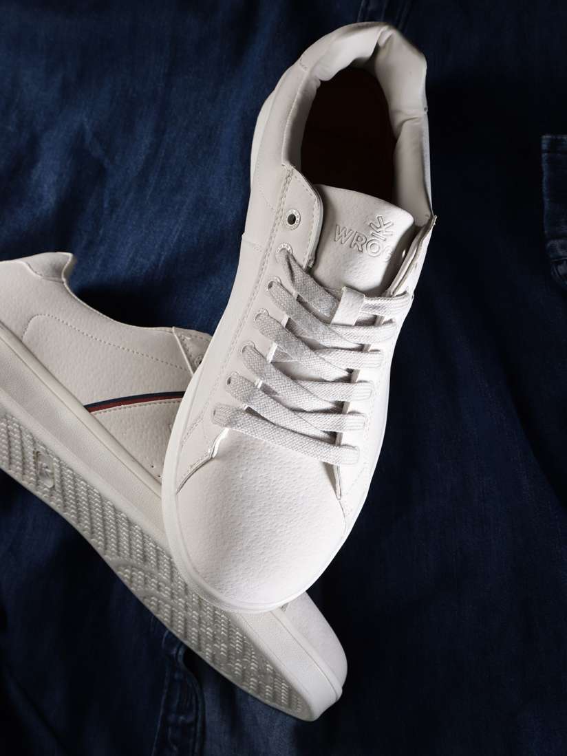 Buy WROGN Men Off White Sneakers Casual Shoes for Men 7409635 Myntra