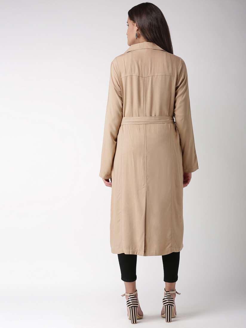 Buy FOREVER 21 Women Solid Trench Coat with Belt Coats for Women 7410501 Myntra