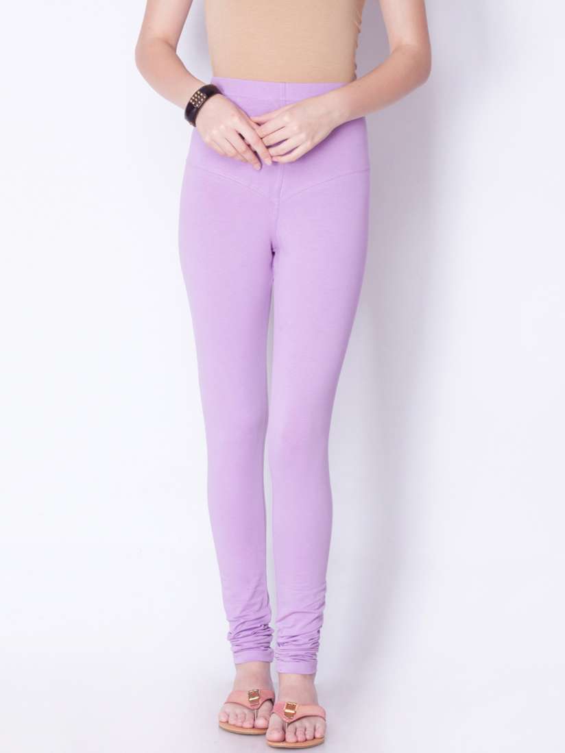 Buy Dollar Missy Women Lavender Solid Churidar Leggings Leggings for Women 7416719 Myntra