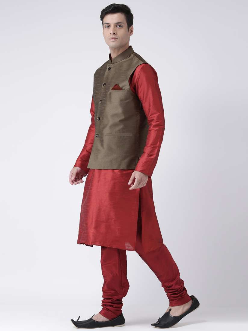 Buy DEYANN Men Brown Solid Nehru Jacket Nehru Jackets for Men 7417362 Myntra