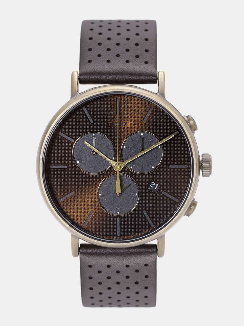 Buy Timex Unisex Bronze Toned Chronograph Watch TW2R80100 Watches for Unisex 7419134 Myntra
