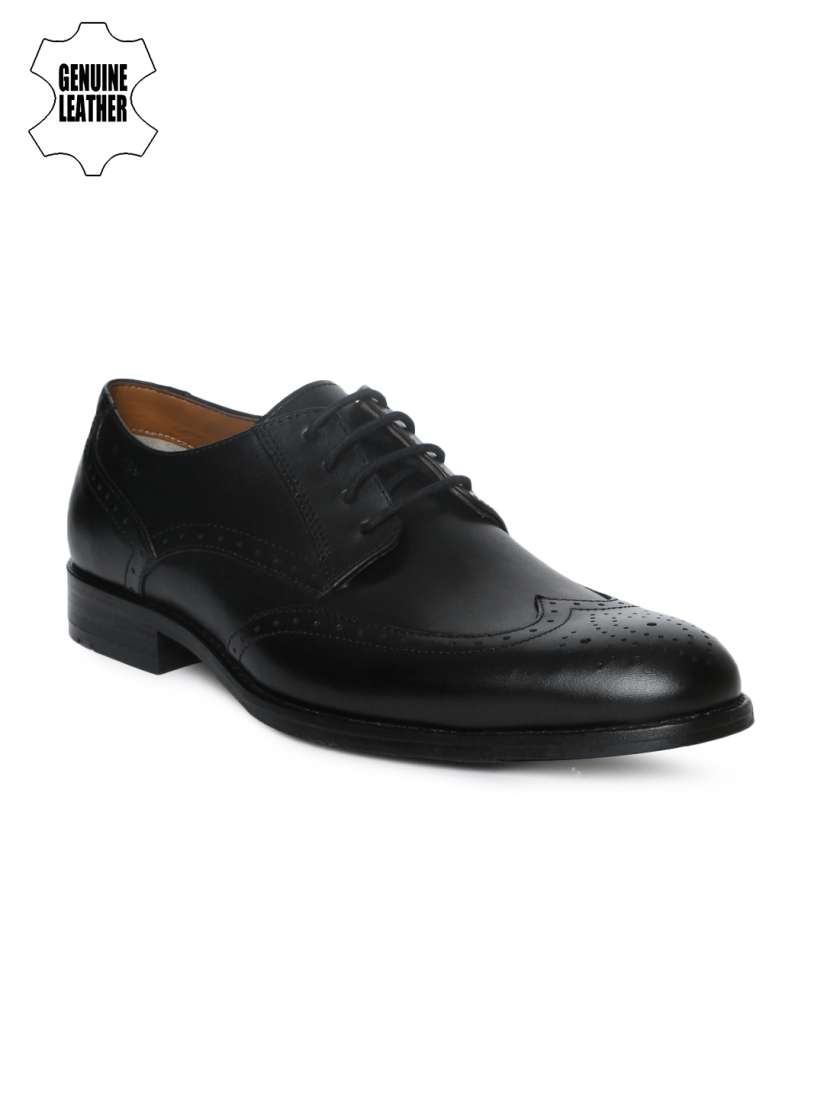 Buy Ruosh Men Black Genuine Leather Formal Brogues Formal Shoes for Men 7419531 Myntra