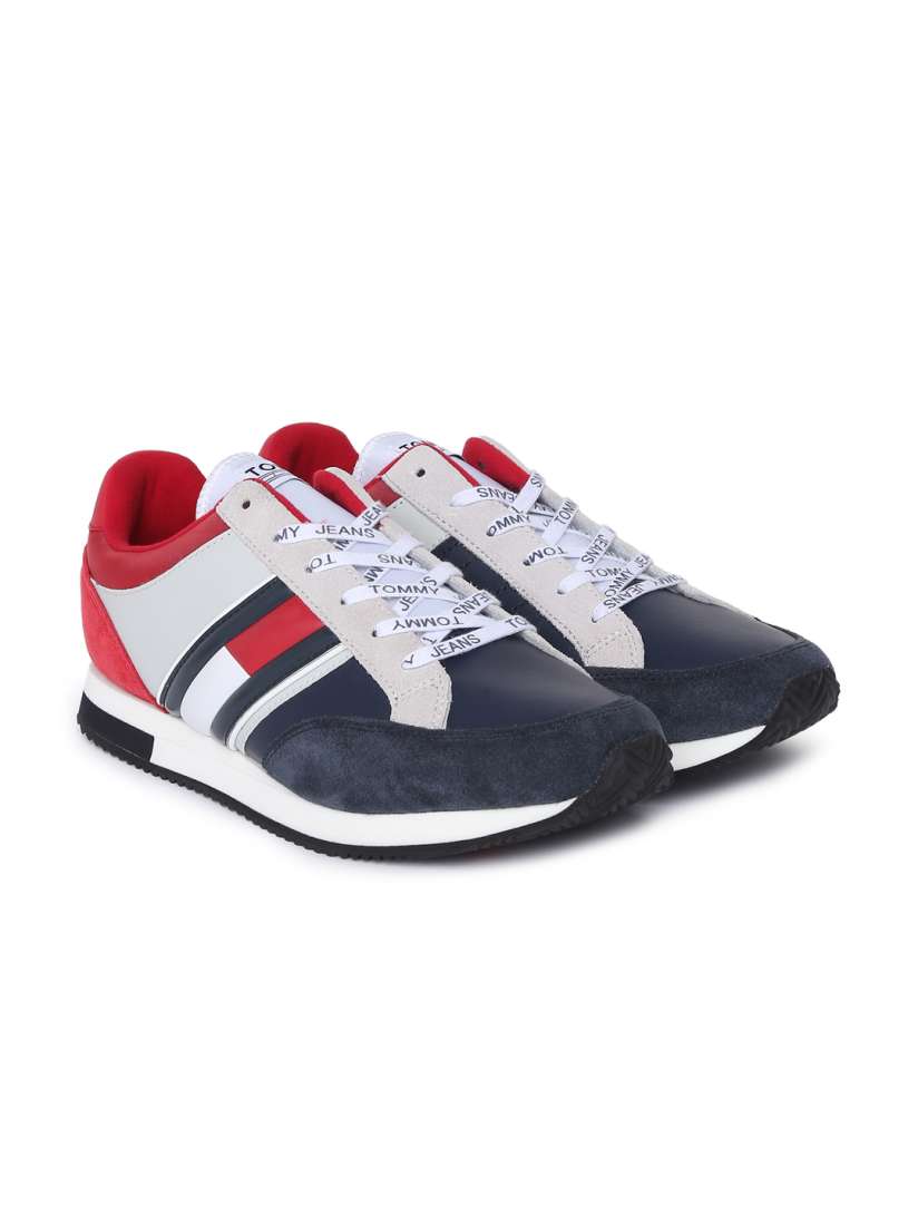 Buy Tommy Hilfiger Men Navy Blue Red Sneakers Casual Shoes for Men 7419610 Myntra