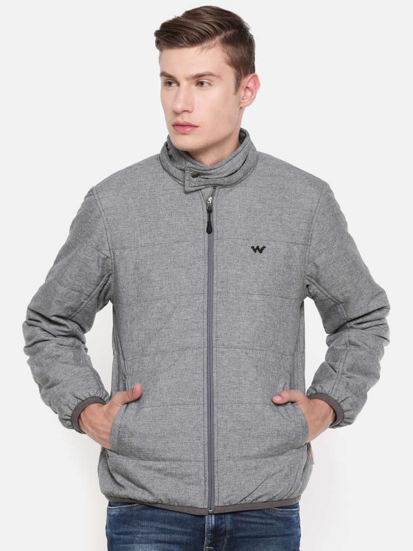Buy Wildcraft Men Grey HYPAWARM Solid Hooded Puffer Jacket Jackets for Men 7422280 Myntra