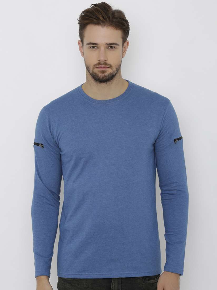Buy DEEZENO Men Blue Solid Sweatshirt Sweatshirts for Men 7431920 Myntra