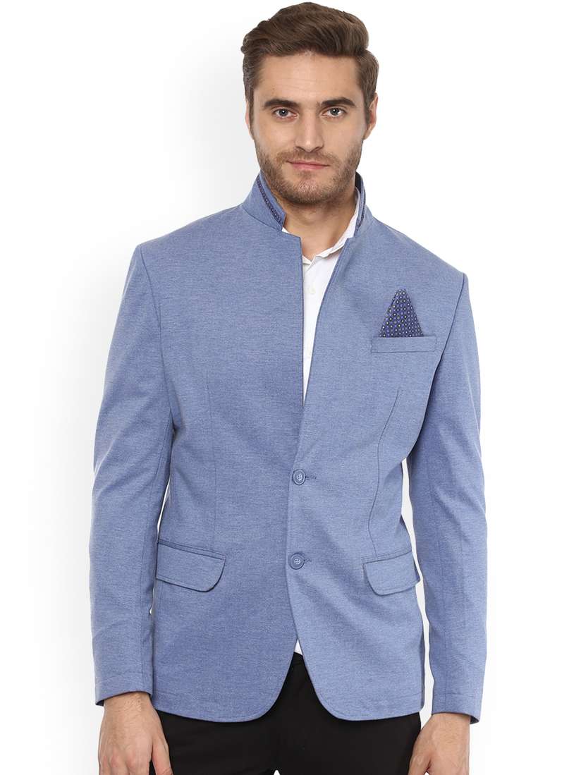 Shirt Mufti Casual Blazers Mufti Men Navy Blue Black Checked Slim