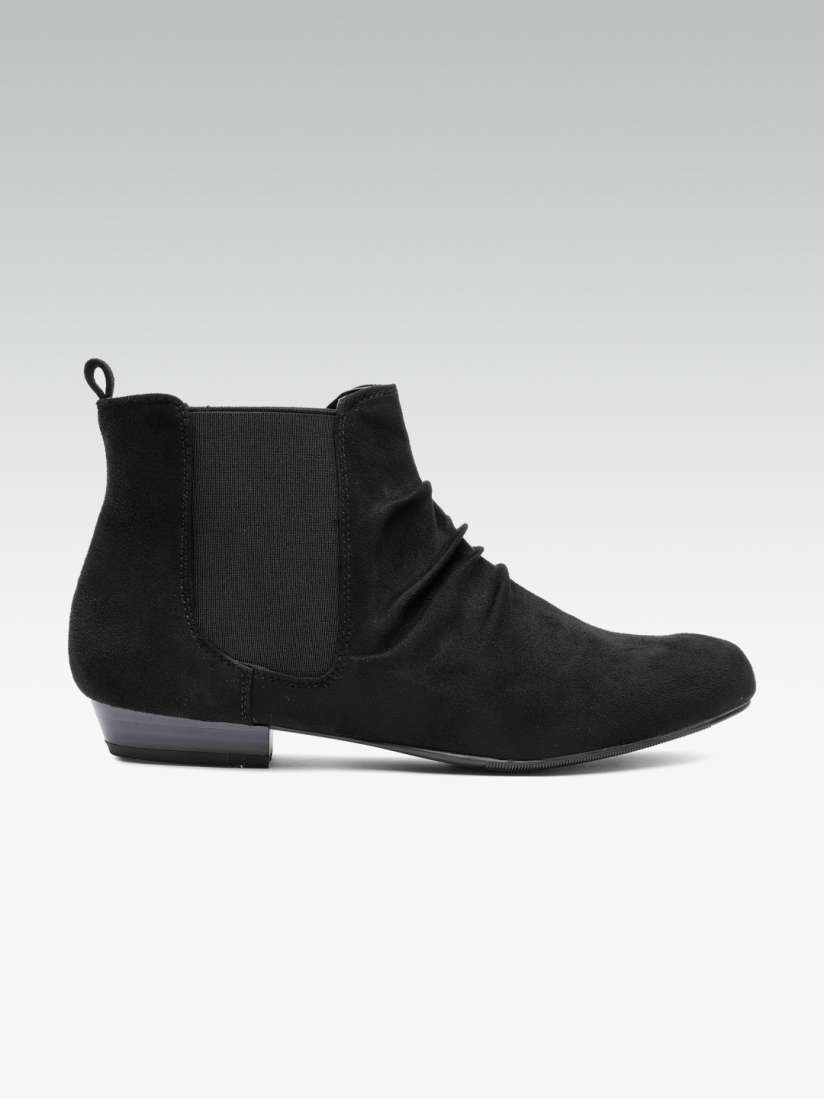 Dune flat black boots shop
