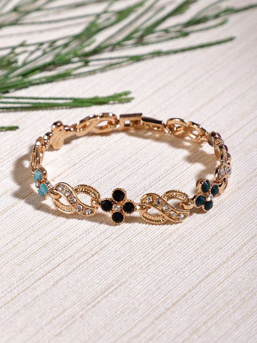 Buy Shining Diva Fashion Gold Toned Bracelet Bracelet for Women 7454374 Myntra