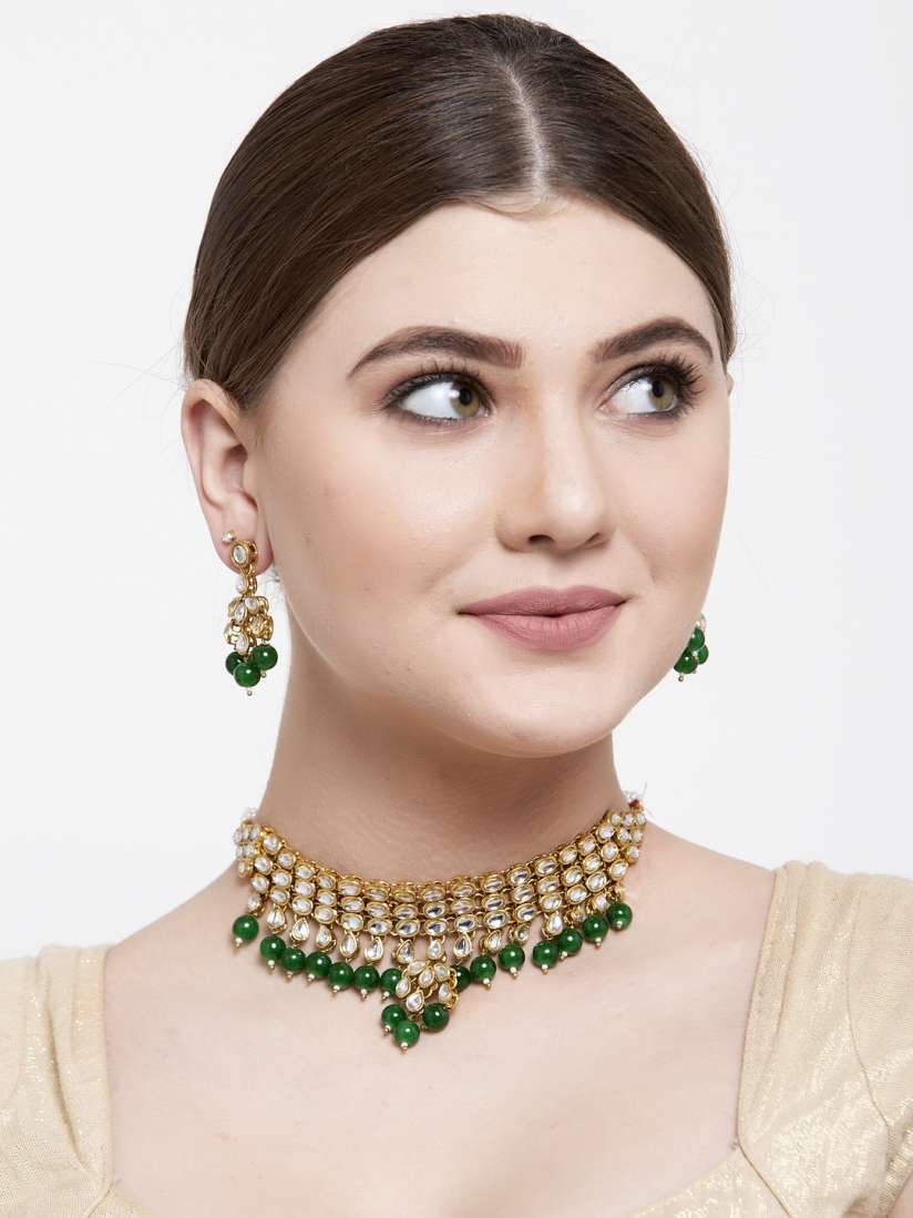 Shining diva kundan necklace discount
