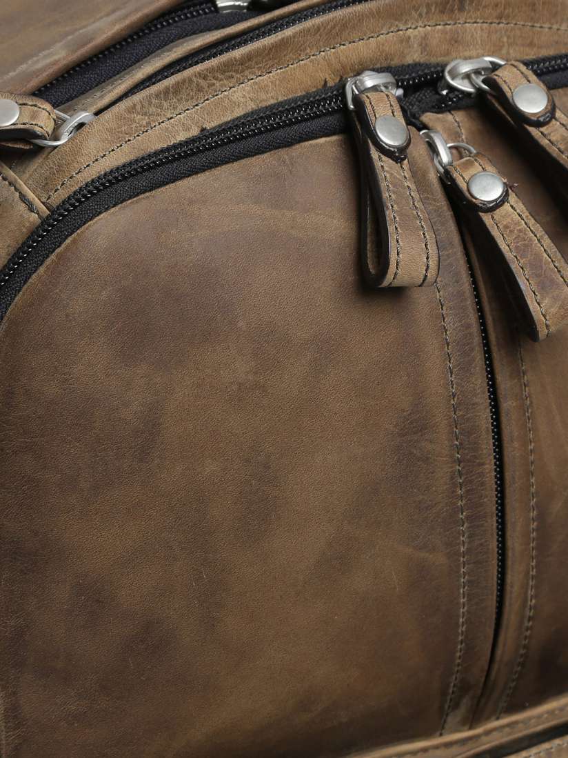 Brune leather backpack clearance