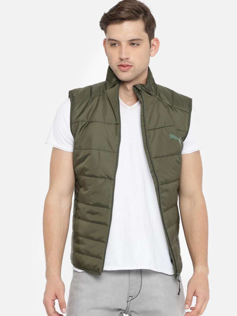 Puma sleeveless solid men's jacket on sale