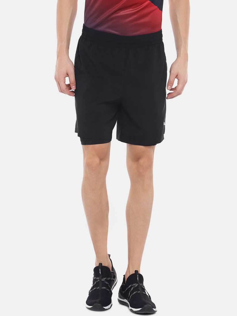 Buy Puma Men Black Solid A.C.E. Woven 2 in 1 Sports Shorts Shorts for Men 7473782 Myntra