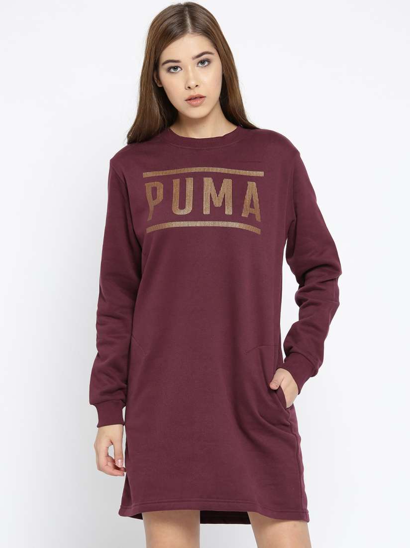 Buy Puma Women Burgundy Printed Sheath Dress Dresses for Women 7473812 Myntra