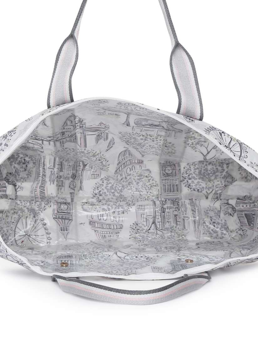 Buy Cath Kidston Grey Printed Foldaway Overnight Bag Travel Accessory for Women 7475468 Myntra