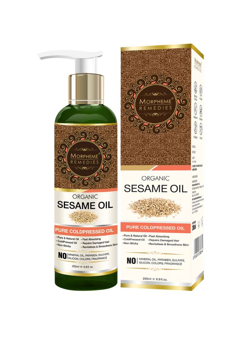 Buy Morpheme Remedies Organic Sesame Oil 200ml Hair Oil for Unisex 7477005 Myntra