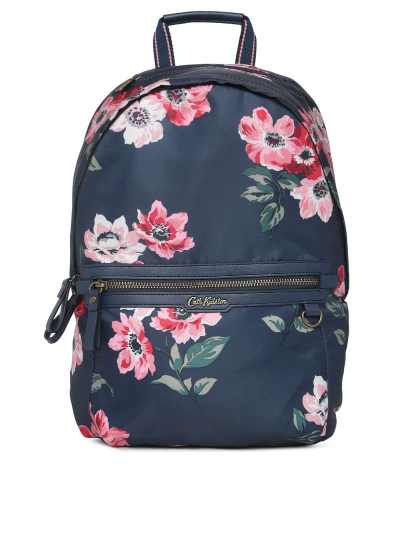 Buy Cath Kidston Women Navy Blue Floral Printed Backpack Backpacks for Women 7477071 Myntra