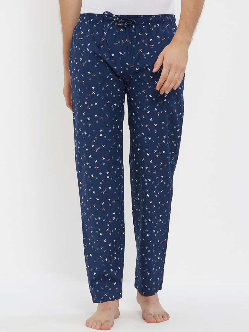 Buy London Bee Men Blue Printed Pyjama Lounge Pants for Men 7477214 Myntra