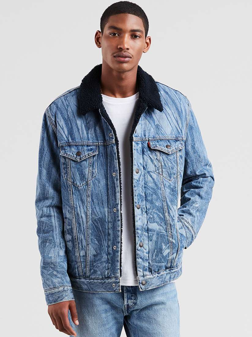 Buy Levis x Justin Timberlake Men Blue Washed Denim Jacket Jackets for Men 7479332 Myntra