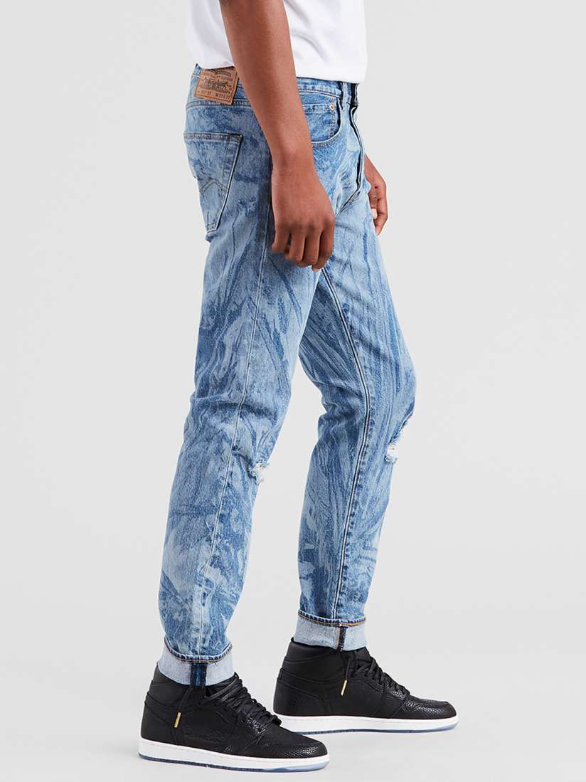 Buy Levis X Justin Timberlake Men Blue Printed Tapered Mildly Distress Stretchable Jeans 501 Jeans for Men 7479334 Myntra