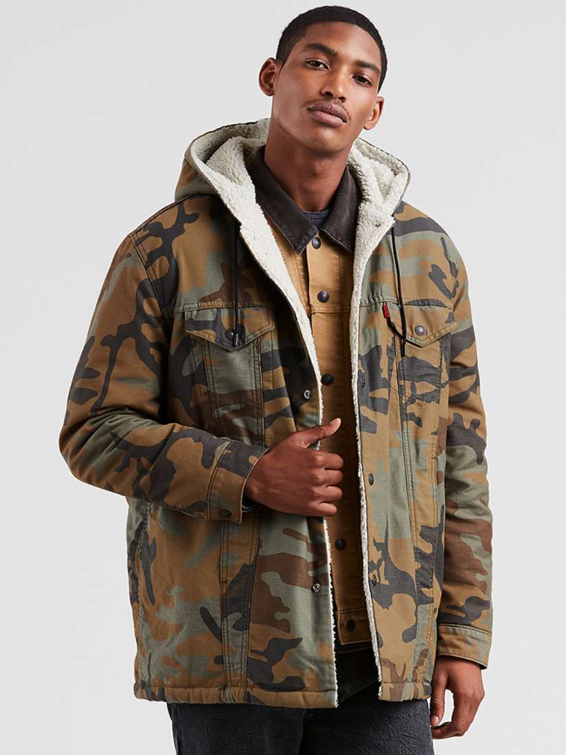Buy Levis x Justin Timberlake Men Olive Green Brown Printed Parka Jackets for Men 7479336 Myntra