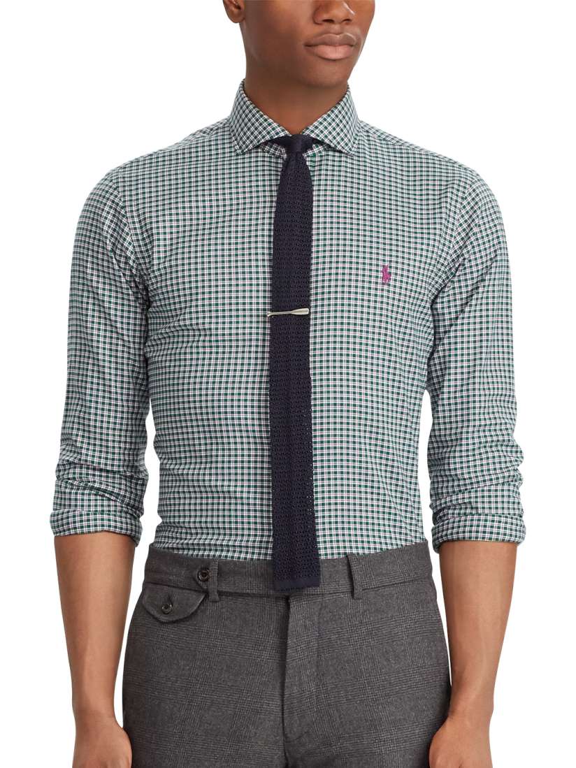 Classic fit plaid twill shirt shop