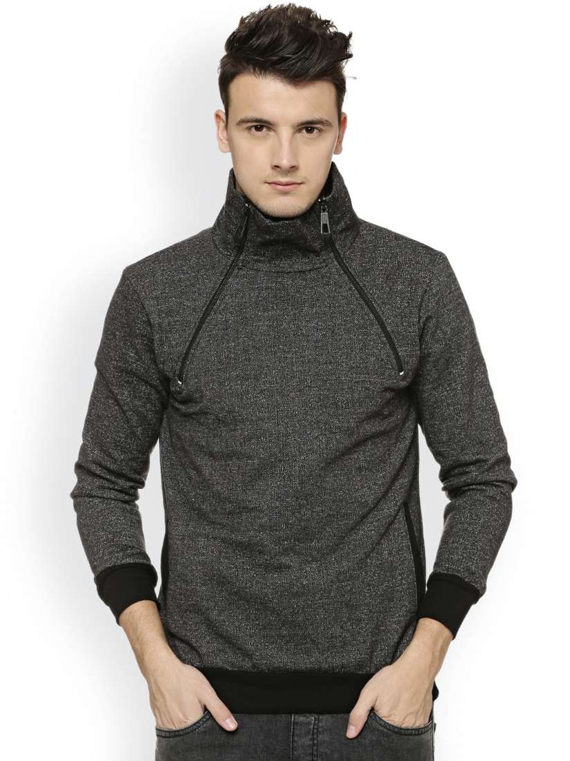 Campus sutra full sleeve solid men's sweatshirt deals