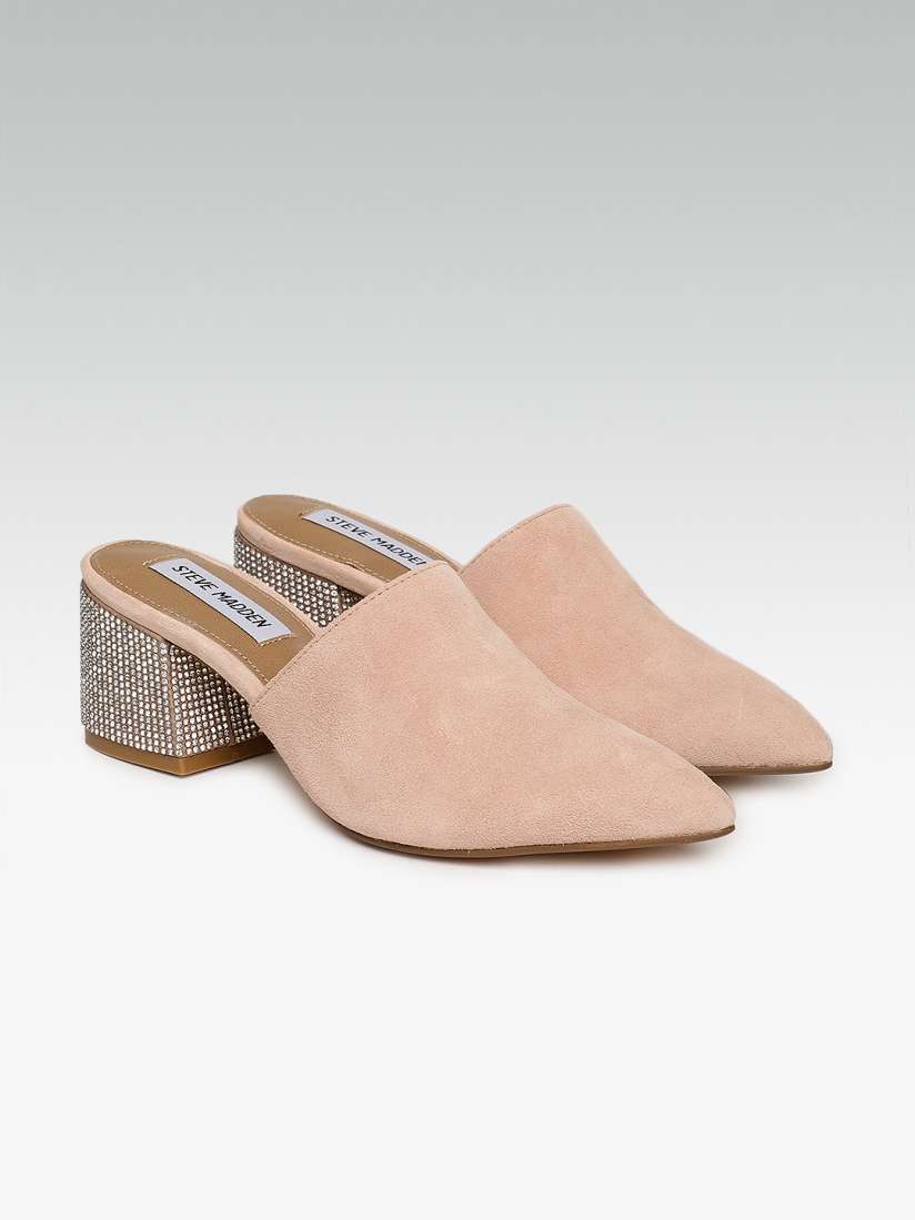 Buy Steve Madden Women Pink Solid Mules Heels for Women 7485520 Myntra