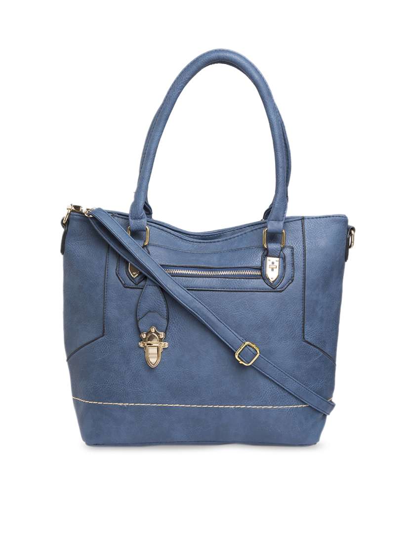 Buy Satchel Bags Blue Solid Shoulder Bag Handbags for Women 7486613 Myntra