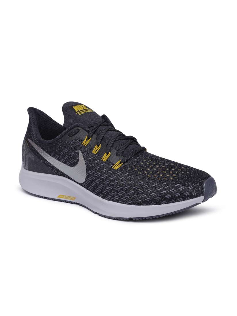 Buy Nike Men Black AIR ZOOM PEGASUS 35 Running Shoes - Sports 