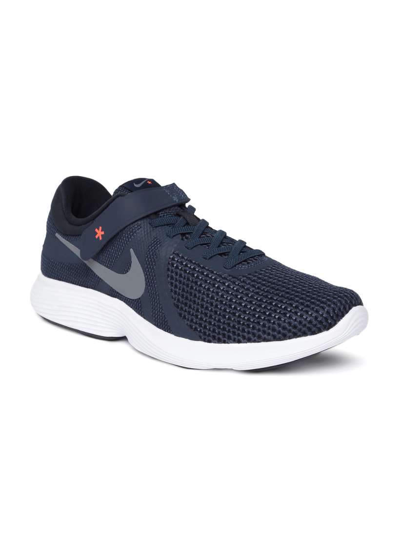 Buy Nike Men Navy Blue Solid REVOLUTION 4 FLYEASE Running Shoes Sports Shoes for Men 7487665 Myntra