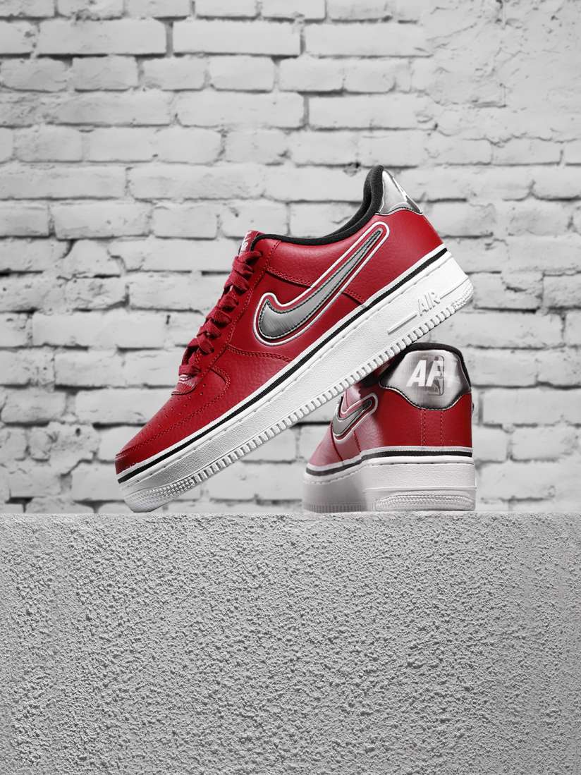 Nike air force 1 07 leather red best sale