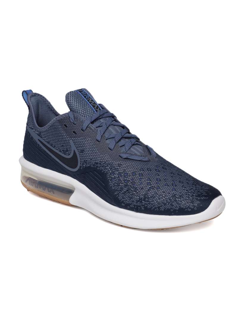 Buy Nike Men Navy Blue Air Max Sequent 4 Sneakers Casual Shoes for Men 7487804 Myntra