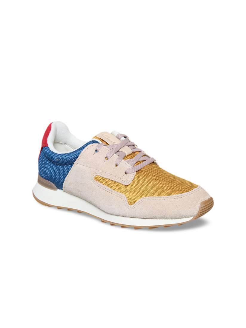 Clarks sneakers womens yellow clearance